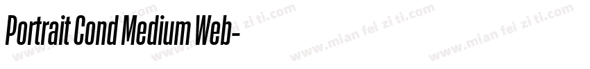 Portrait Cond Medium Web字体转换
